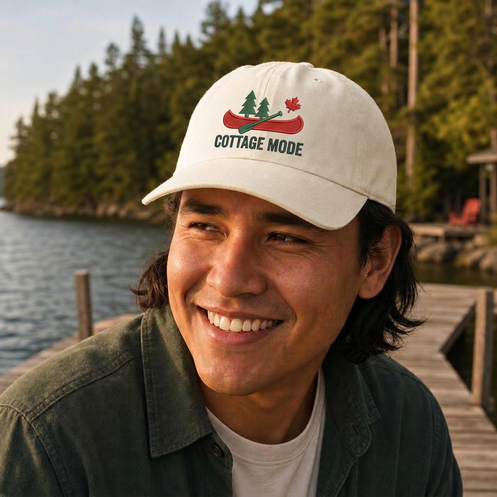 Cottage Mode & AAMUS — Cottage Mode — canoe and maple leaf cap
