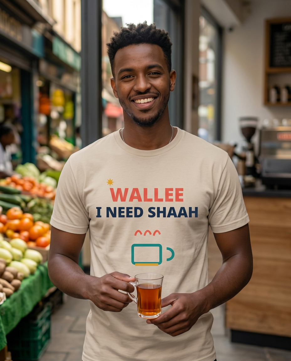 Wearable lines — Wallee — I Need Shaah — T-shirt