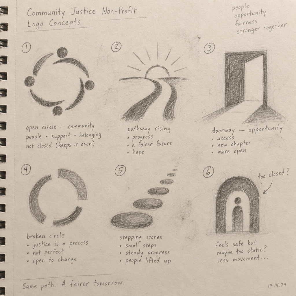 Justice Equality — 01 / Six first ideas — community, pathways and opportunity