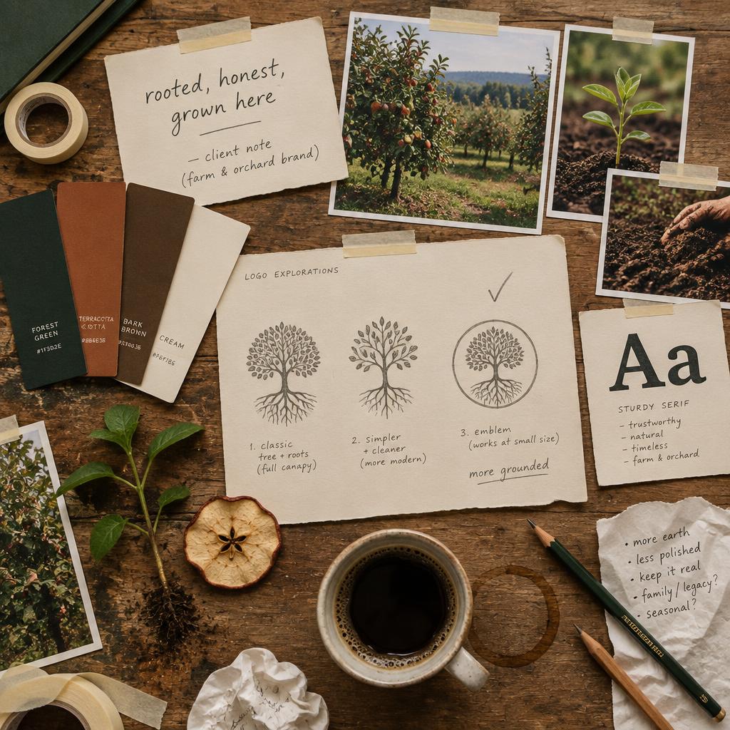 Allied Roots Farm & Orchard — Inspiration table — orchard photos and tree marks