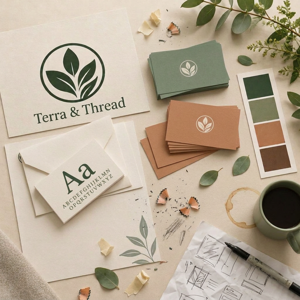 Deliver — Pulled together — the mark, the type, the system.