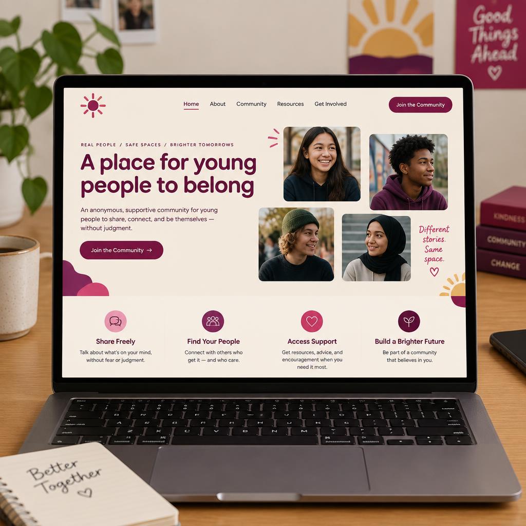Youth Horizons — The final website — illustrated, friendly and interactive