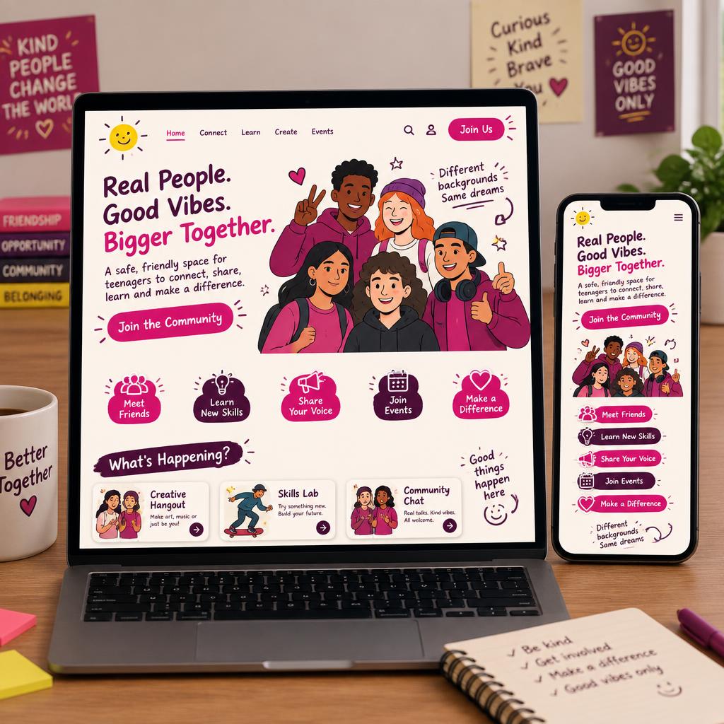 Youth Horizons — Cartoons and play — big buttons, stickers and sunshine